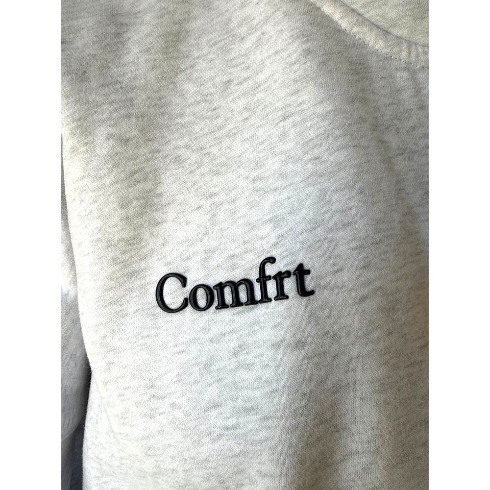 Comfrt Cloud Zip Hoodie Mega in Storm Light Gray Size Small Oversized Fit - Picture 5 of 7